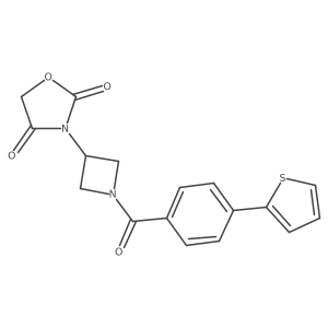 3-(1-(4-(Thiophen-2-yl)benzoyl)azetidin-3-yl)oxazolidine-2,4-dione Structure
