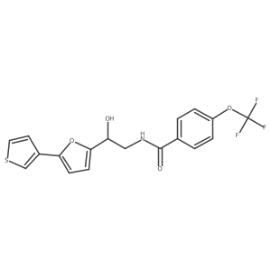 N-(2-hydroxy-2-(5-(thiophen-3-yl)furan-2-yl)ethyl)-4-(trifluoromethoxy)benzamide Structure