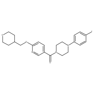 (4-(4-fluorophenyl)piperazin-1-yl)(6-((tetrahydro-2H-pyran-4-yl)methoxy)pyridin-3-yl)methanone Structure