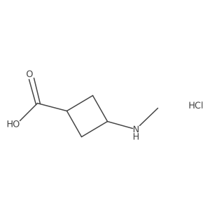 (1s,3s)-3-(Methylamino)cyclobutane-1-carboxylic acid hydrochloride Structure