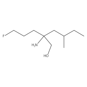 2-Amino-2-(3-fluoropropyl)-4-methylhexan-1-ol Structure