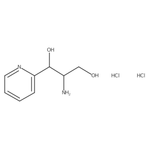 2-Amino-1-(pyridin-2-yl)propane-1,3-diol dihydrochloride Structure