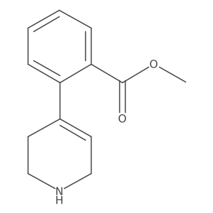 Methyl 2-(1,2,3,6-tetrahydropyridin-4-yl)benzoate结构式