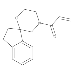 1-{2,3-Dihydrospiro[indene-1,2'-morpholine]-4'-yl}prop-2-en-1-one结构式