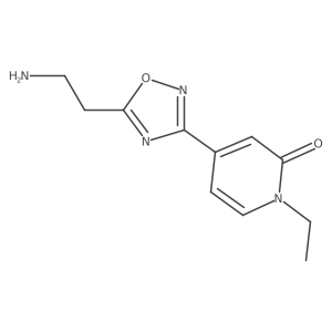 4-(5-(2-aminoethyl)-1,2,4-oxadiazol-3-yl)-1-ethylpyridin-2(1H)-one Structure