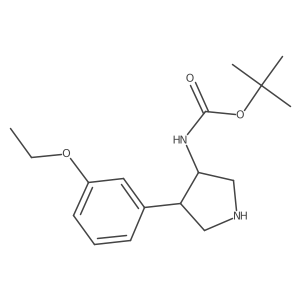 Tert-butyl (4-(3-ethoxyphenyl)pyrrolidin-3-yl)carbamate Structure