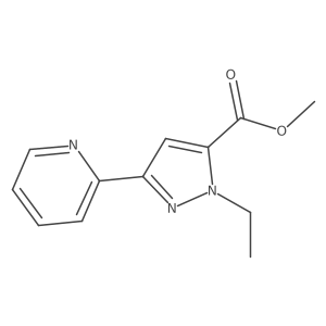 methyl 1-ethyl-3-(pyridin-2-yl)-1H-pyrazole-5-carboxylate Structure