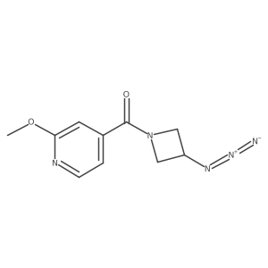(3-Azidoazetidin-1-yl)(2-methoxypyridin-4-yl)methanone结构式