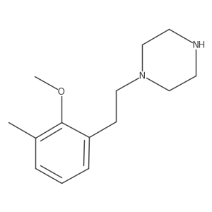 1-[2-(2-Methoxy-3-methylphenyl)ethyl]piperazine Structure
