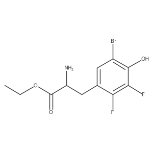 Ethyl 2-amino-3-(5-bromo-2,3-difluoro-4-hydroxyphenyl)propanoate Structure