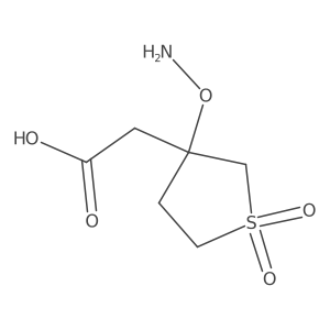 2-[3-(Aminooxy)-1,1-dioxo-1lambda6-thiolan-3-yl]acetic acid结构式