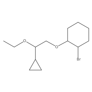 1-Bromo-2-(2-cyclopropyl-2-ethoxyethoxy)cyclohexane Structure