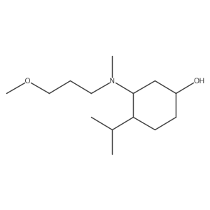 3-[(3-Methoxypropyl)(methyl)amino]-4-(propan-2-yl)cyclohexan-1-ol Structure