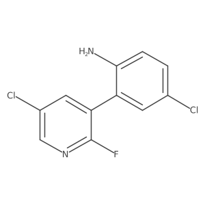 4-Chloro-2-(5-chloro-2-fluoropyridin-3-yl)aniline Structure