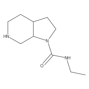 rac-(3aR,7aS)-N-ethyl-octahydro-1H-pyrrolo[2,3-c]pyridine-1-carboxamide结构式
