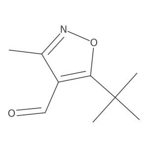 5-Tert-butyl-3-methyl-1,2-oxazole-4-carbaldehyde结构式