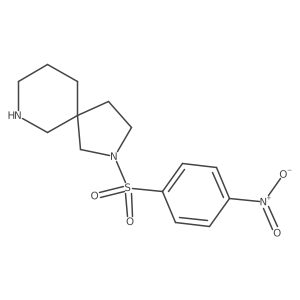 2-(4-Nitrobenzenesulfonyl)-2,7-diazaspiro[4.5]decane结构式
