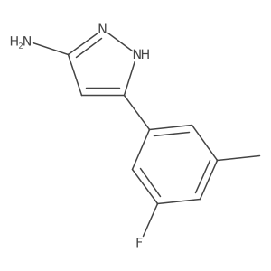 5-(3-fluoro-5-methylphenyl)-1H-pyrazol-3-amine Structure