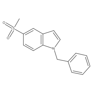 1-benzyl-5-methanesulfonyl-1H-indole结构式