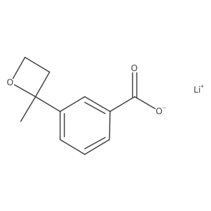 Lithium(1+) ion 3-(2-methyloxetan-2-yl)benzoate结构式