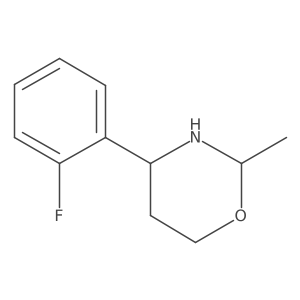 4-(2-Fluorophenyl)-2-methyl-1,3-oxazinane Structure