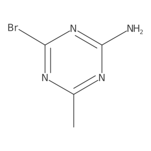 4-Bromo-6-methyl-1,3,5-triazin-2-amine结构式