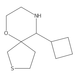 10-Cyclobutyl-6-oxa-2-thia-9-azaspiro[4.5]decane结构式