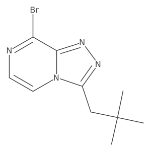 8-Bromo-3-(2,2-dimethylpropyl)-[1,2,4]triazolo[4,3-a]pyrazine Structure
