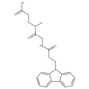 2-{[2-({[(9H-fluoren-9-yl)methoxy]carbonyl}amino)-N-methylacetamido]oxy}acetic acid结构式