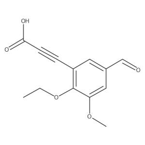 3-(2-Ethoxy-5-formyl-3-methoxyphenyl)prop-2-ynoic acid结构式