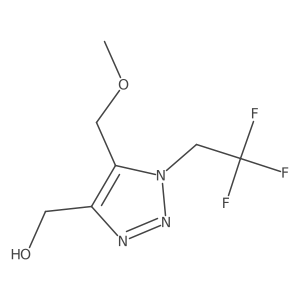 [5-(methoxymethyl)-1-(2,2,2-trifluoroethyl)-1H-1,2,3-triazol-4-yl]methanol结构式