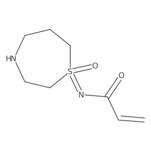 N-(1-oxo-1,4-thiazepan-1-ylidene)prop-2-enamide Structure