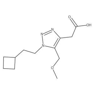 2-[1-(2-cyclobutylethyl)-5-(methoxymethyl)-1H-1,2,3-triazol-4-yl]acetic acid结构式