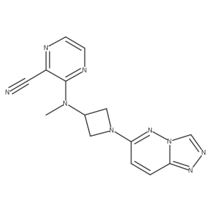3-[Methyl(1-{[1,2,4]triazolo[4,3-b]pyridazin-6-yl}azetidin-3-yl)amino]pyrazine-2-carbonitrile Structure