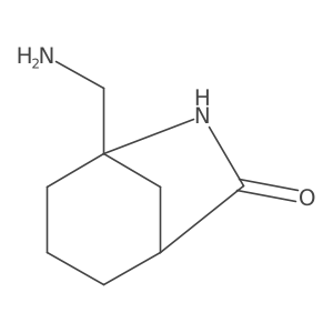 5-(Aminomethyl)-6-azabicyclo[3.2.1]octan-7-one结构式