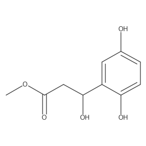 methyl (3S)-3-(2,5-dihydroxyphenyl)-3-hydroxypropanoate结构式