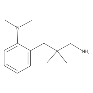 2-(3-amino-2,2-dimethylpropyl)-N,N-dimethylaniline结构式