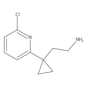 2-[1-(6-Chloropyridin-2-yl)cyclopropyl]ethan-1-amine Structure