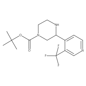 Tert-butyl 3-[3-(trifluoromethyl)pyridin-4-yl]piperazine-1-carboxylate Structure