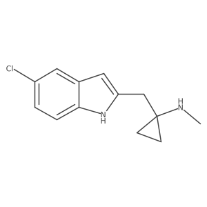 1-[(5-chloro-1H-indol-2-yl)methyl]-N-methylcyclopropan-1-amine Structure