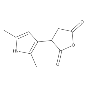3-(2,5-dimethyl-1H-pyrrol-3-yl)oxolane-2,5-dione结构式