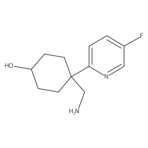 4-(Aminomethyl)-4-(5-fluoropyridin-2-yl)cyclohexan-1-ol结构式