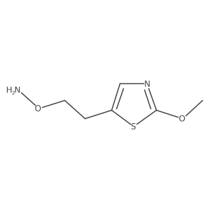 O-[2-(2-methoxy-1,3-thiazol-5-yl)ethyl]hydroxylamine结构式