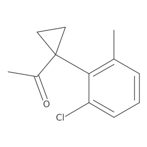 1-[1-(2-Chloro-6-methylphenyl)cyclopropyl]ethan-1-one Structure