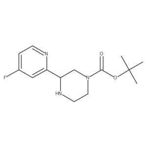 Tert-butyl 3-(4-fluoropyridin-2-yl)piperazine-1-carboxylate Structure