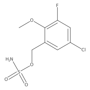 (5-Chloro-3-fluoro-2-methoxyphenyl)methyl sulfamate结构式
