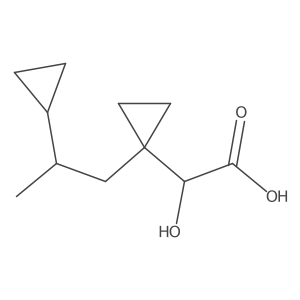 2-[1-(2-Cyclopropylpropyl)cyclopropyl]-2-hydroxyacetic acid结构式