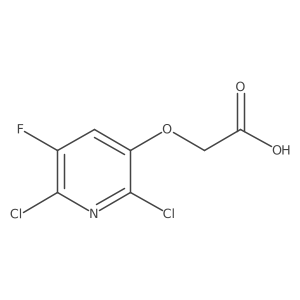 2-[(2,6-Dichloro-5-fluoropyridin-3-yl)oxy]acetic acid Structure