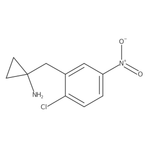 1-[(2-Chloro-5-nitrophenyl)methyl]cyclopropan-1-amine结构式