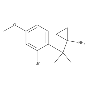 1-[2-(2-Bromo-4-methoxyphenyl)propan-2-yl]cyclopropan-1-amine Structure